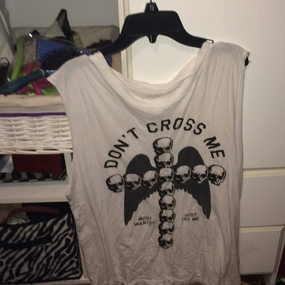 White vintige tank top